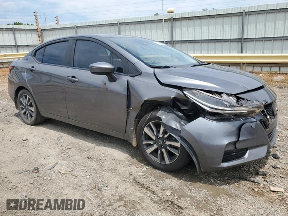 2021 Nissan Versa SV with VIN 3N1CN8EV3ML880947, listed as a Copart auction lot 60303965 with 98,646 mi miles and Salvage title. Bid and sale history available at DreamBid. Image 4.