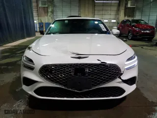 2025 Genesis G70 2.5T with VIN KMTG34SC1SU149793, listed as a Copart auction lot 52748955 with 8,848 mi miles and Clean Title. Bid and sale history available at carsss.com. Image 5.