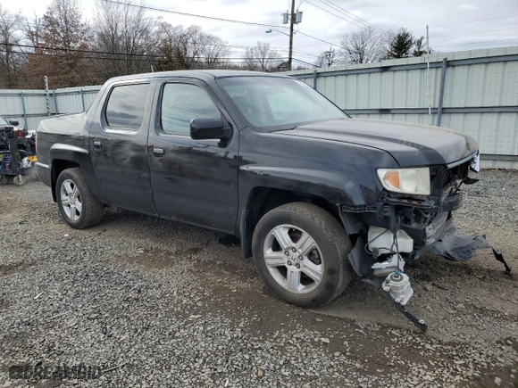 2010 Honda Ridgeline RTL with VIN 5FPYK1F57AB010749, listed as a Copart auction lot 45884225 with 165,016 mi miles and Salvage Title. Bid and sale history available at carsss.com. Image 4.