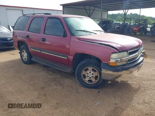 2004 Chevrolet Tahoe LS with VIN 1GNEC13V54R312043, listed as a IAAI auction lot 42036854 with 327,739 mi miles and . Bid and sale history available at DreamBid. Image 1.