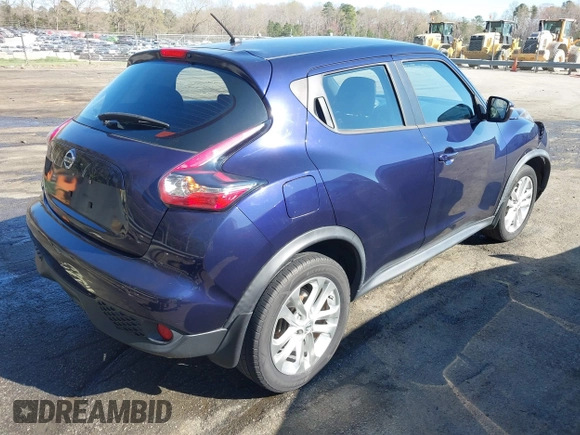 2015 Nissan Juke SV with VIN JN8AF5MR9FT501313, listed as a IAAI auction lot 41902958 with 52,766 mi miles. Bid and sale history available at carsss.com. Image 4.