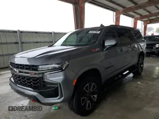 2022 Chevrolet Suburban Z71 with VIN 1GNSKDKD6NR255160, listed as a Copart auction lot 42048675 with 53,795 mi miles and Clean Title. Bid and sale history available at DreamBid. Image 1.