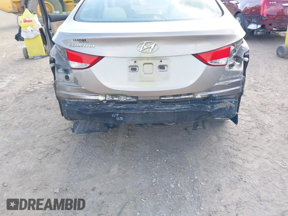 2013 Hyundai Elantra GLS with VIN 5NPDH4AE8DH329985, listed as a IAAI auction lot 42685574 with 55,906 mi miles and . Bid and sale history available at DreamBid. Image 6.