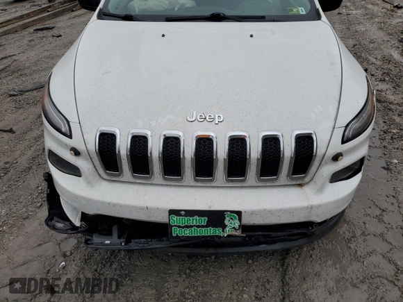 2017 Jeep Cherokee Sport with VIN 1C4PJMAB3HW562194, listed as a Copart auction lot 42498255 with 0 mi miles and Salvage Title. Bid and sale history available at carsss.com. Image 12.