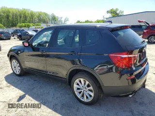 2014 BMW X3 xDrive28i with VIN 5UXWX9C52E0D22262, listed as a Copart auction lot 52397365 with 134,615 mi miles and Salvage Title. Bid and sale history available at DreamBid. Image 2.