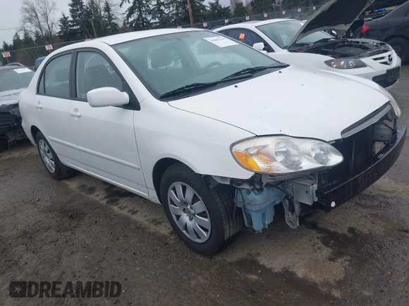 2004 Toyota Corolla CE with VIN JTDBR38E842043091, listed as a IAAI auction lot 41687639 with 205,658 mi miles and . Bid and sale history available at DreamBid. Image 1.