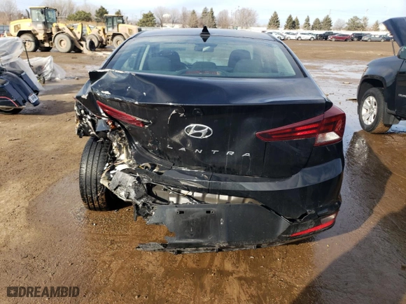 2019 Hyundai Elantra Preferred with VIN KMHD84LF3KU781993, listed as a Copart auction lot 46260865 with 41,084 mi miles and Salvage Title. Bid and sale history available at carsss.com. Image 6.