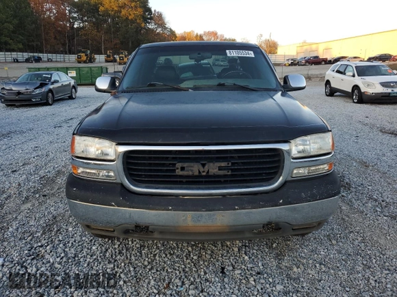 2000 GMC New Sierra 1500 SLE with VIN 2GTEK19T1Y1130467, listed as a Copart auction lot 81105534 with 253,003 mi miles and Salvage Title. Bid and sale history available at carsss.com. Image 5.