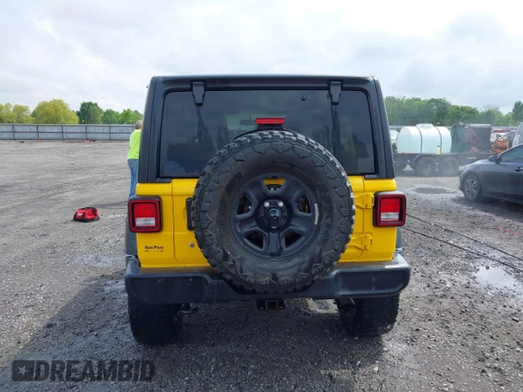 2018 Jeep Wrangler Unlimited Sport z VIN 1C4HJXDN9JW332273, wystawiony jako IAAI lot #42081234 z przebiegiem 94 884 mil mil oraz . Historia ofert i sprzedaży dostępna na DreamBid. Obrazek 16.
