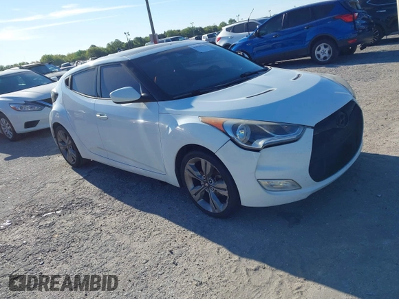 2014 Hyundai Veloster with VIN KMHTC6AD5EU193136, listed as a IAAI auction lot 41836596 with 160,460 mi miles. Bid and sale history available at carsss.com. Image 1.