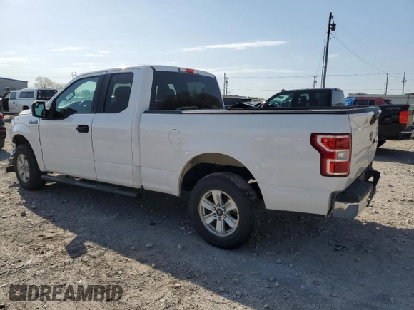 2020 Ford F-150 XL with VIN 1FTEX1C52LKF57905, listed as a Copart auction lot 52143765 with 76,855 mi miles and Salvage Title. Bid and sale history available at DreamBid. Image 2.