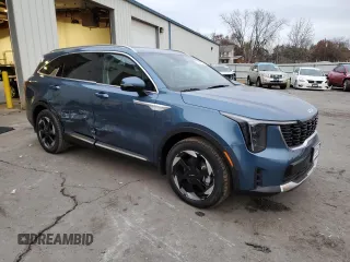 2025 Kia Sorento Hybrid EX with VIN KNDRHDJG8S5289332, listed as a Copart auction lot 80863974 with 1,552 mi miles and Salvage Title. Bid and sale history available at carsss.com. Image 4.