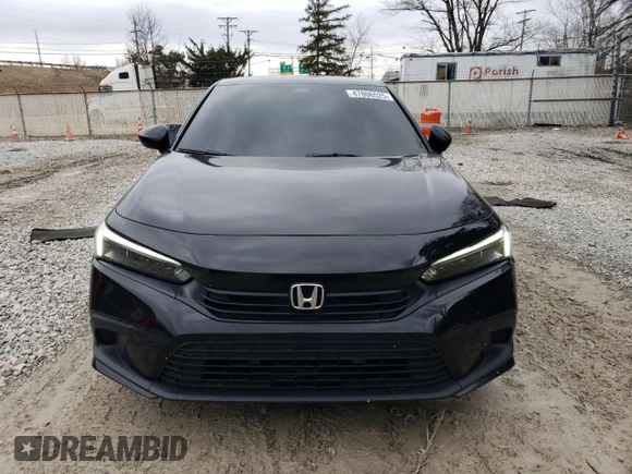 2022 Honda Civic Sedan Sport with VIN 2HGFE2F57NH507699, listed as a Copart auction lot 47806525 with 43,358 mi miles and Salvage Title. Bid and sale history available at carsss.com. Image 5.