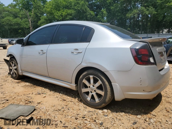 2012 Nissan Sentra SR with VIN 3N1AB6AP8CL748406, listed as a Copart auction lot 59000845 with 221,945 mi miles and Salvage title. Bid and sale history available at DreamBid. Image 2.