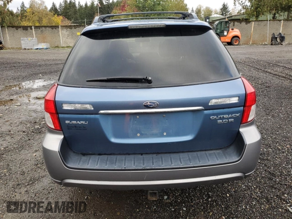 2009 Subaru Outback 3.0R Ltd with VIN 4S4BP85C394326611, listed as a Copart auction lot 76610234 with 114,008 mi miles and Clean Title. Bid and sale history available at carsss.com. Image 6.