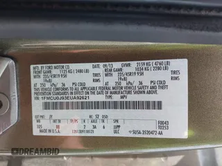 2014 Ford Escape Titanium с VIN 1FMCU0J93EUA92621, выставлен на аукционе IAAI как лот 42531195 с пробегом 170 423 миль миль и . История ставок и продаж доступна на DreamBid. Изображение 9.