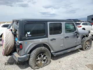 2019 Jeep Wrangler Unlimited Sport S z VIN 1C4HJXDN7KW586078, wystawiony jako Copart lot #56978995 z przebiegiem 72 152 mil mil oraz Szkoda całkowita • Salvage title. Historia ofert i sprzedaży dostępna na DreamBid. Obrazek 3.