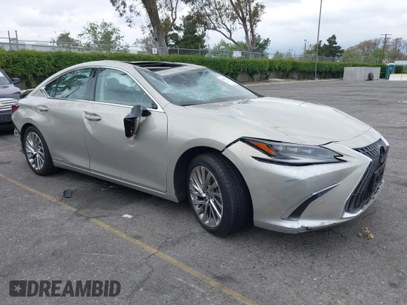 2022 Lexus ES 300h Luxury with VIN 58AEA1C13NU014248, listed as a IAAI auction lot 42057739 with 16,339 mi miles and . Bid and sale history available at DreamBid. Image 1.