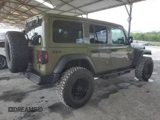 2025 Jeep Wrangler Sport S with VIN 1C4PJXDG7SW536309, listed as a Copart auction lot 53847575 with 1,476 mi miles and Salvage title. Bid and sale history available at DreamBid. Image 3.