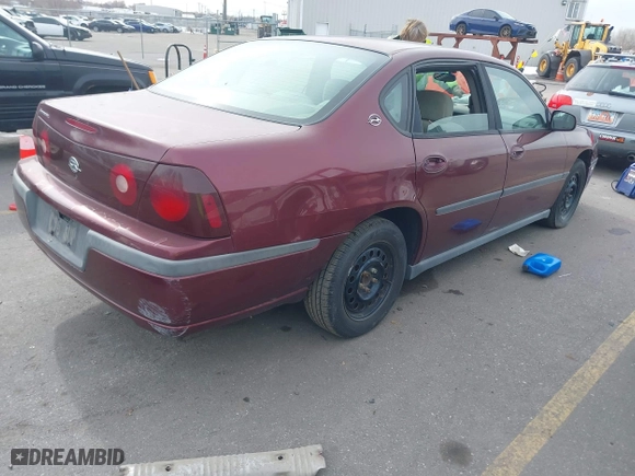 2002 Chevrolet Impala with VIN 2G1WF52E229210146, listed as a IAAI auction lot 41616290 with 1 mi miles. Bid and sale history available at carsss.com. Image 4.