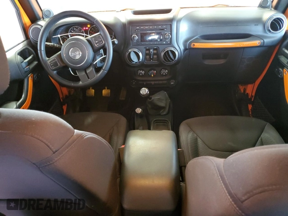 2013 Jeep Wrangler Unlimited Sport with VIN 1C4BJWDG7DL557119, listed as a Copart auction lot 63186715 with 86,241 mi miles and Salvage title. Bid and sale history available at DreamBid. Image 8.