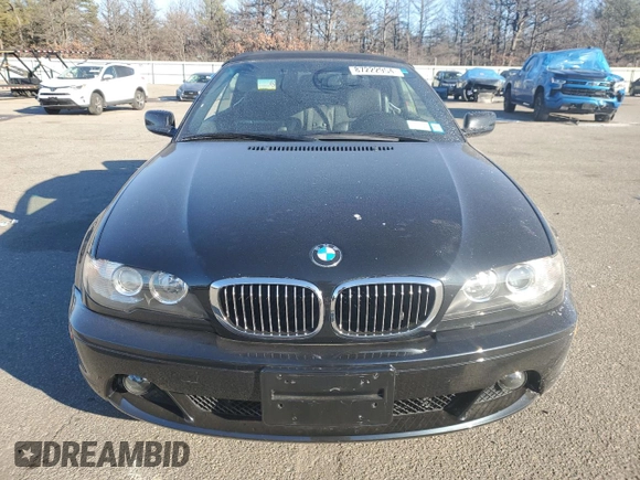 2005 BMW 3 Series 330Ci with VIN WBABW53405PL51084, listed as a Copart auction lot 87222954 with 0 mi miles and Salvage Title. Bid and sale history available at carsss.com. Image 5.