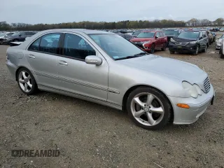 2004 Mercedes-Benz C 230 Kompressor with VIN WDBRF40J24F494739, listed as a Copart auction lot 50262755 with 140,353 mi miles and Salvage Title. Bid and sale history available at DreamBid. Image 4.
