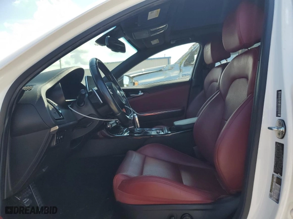 2021 Kia Stinger GT-Line with VIN KNAE15LA2M6087694, listed as a Copart auction lot 72122594 with 71,156 mi miles and Salvage Title. Bid and sale history available at carsss.com. Image 7.