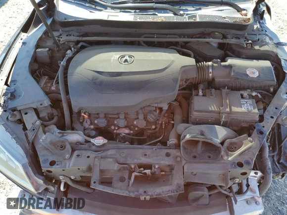 2015 Acura TLX V6 Tech with VIN 19UUB2F54FA013820, listed as a Copart auction lot 46991475 with 103,319 mi miles and Salvage Title. Bid and sale history available at carsss.com. Image 11.