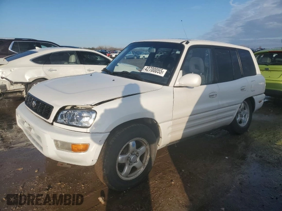 1999 Toyota RAV4 with VIN JT3GP10V7X7063436, listed as a Copart auction lot 42700055 with 159,001 mi miles and Salvage Title. Bid and sale history available at DreamBid. Image 1.