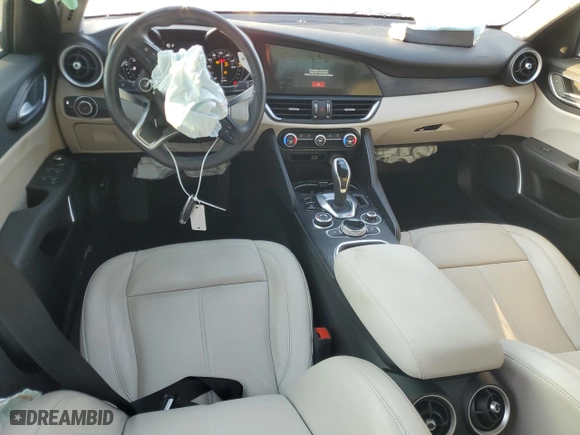 2021 Alfa Romeo Giulia with VIN ZARFAMAN7M7641738, listed as a Copart auction lot 43417545 with 42,426 mi miles and Non Repairable. Bid and sale history available at carsss.com. Image 8.