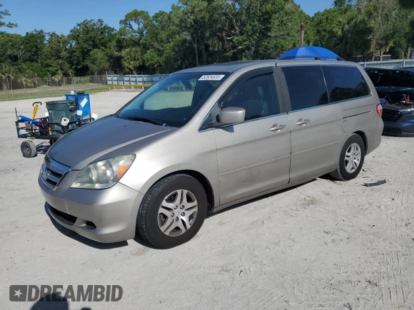 2007 Honda Odyssey EX-L with VIN 5FNRL387X7B043046, listed as a Copart auction lot 52604635 with 228,961 mi miles and Salvage Title. Bid and sale history available at carsss.com. Image 1.