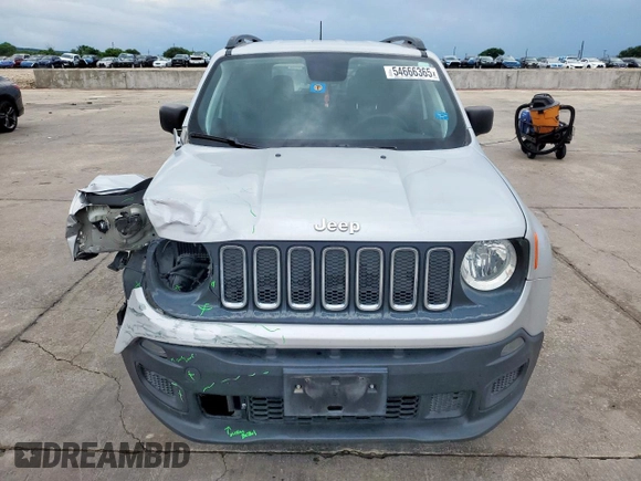 2018 Jeep Renegade Sport with VIN ZACCJAAB4JPG90198, listed as a Copart auction lot 54666365 with 100,561 mi miles and Salvage Title. Bid and sale history available at DreamBid. Image 5.