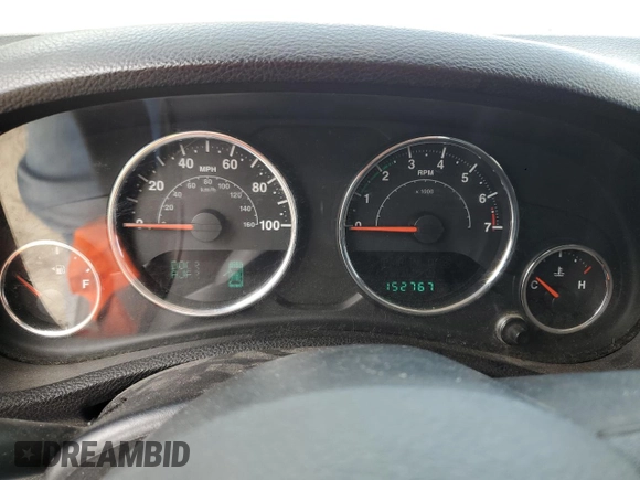 2012 Jeep Wrangler Arctic with VIN 1C4AJWBG1CL154184, listed as a Copart auction lot 50865135 with 152,767 mi miles and Clean title. Bid and sale history available at DreamBid. Image 9.