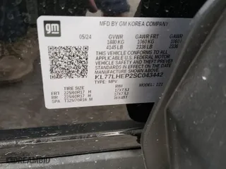 2025 Chevrolet Trax LT with VIN KL77LHEP2SC043442, listed as a Copart auction lot 89102835 with 2,222 mi miles and Salvage Title. Bid and sale history available at carsss.com. Image 13.