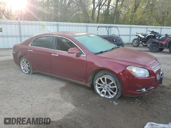 2009 Chevrolet Malibu LTZ with VIN 1G1ZK57B79F132391, listed as a Copart auction lot 50424835 with 132,123 mi miles and Salvage Title. Bid and sale history available at DreamBid. Image 4.