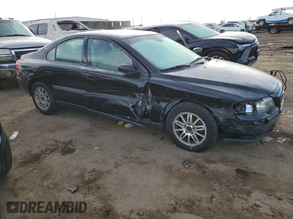 2004 Volvo S60 with VIN YV1RS61T142350562, listed as a Copart auction lot 80986904 with 156,692 mi miles and Salvage Title. Bid and sale history available at carsss.com. Image 4.