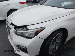 2017 Infiniti Q50 2.0t with VIN JN1CV7AP0HM641062, listed as a IAAI auction lot 41380194 with 114,813 mi miles and . Bid and sale history available at DreamBid. Image 17.
