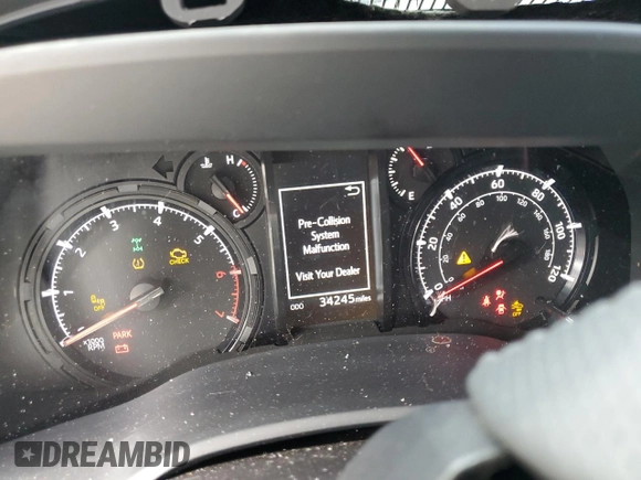 2023 Toyota 4Runner SR5 with VIN JTEMU5JR5P6120721, listed as a Copart auction lot 55331735 with 34,245 mi miles and Salvage title. Bid and sale history available at DreamBid. Image 9.