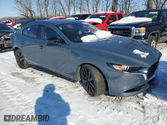 2023 Mazda 3 S Preferred with VIN 3MZBPACM7PM378961, listed as a Copart auction lot 83848004 with 19,510 mi miles and Salvage Title. Bid and sale history available at DreamBid. Image 4.