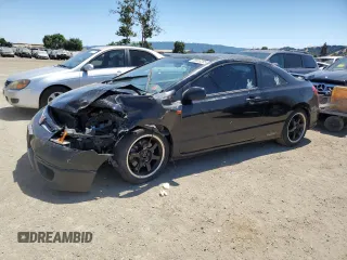 2006 Honda Civic Si z VIN 2HGFG21506H711117, wystawiony jako Copart lot #58603285 z przebiegiem 129 508 mil mil oraz Szkoda całkowita • Salvage title. Historia ofert i sprzedaży dostępna na DreamBid. Obrazek 1.