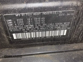 2013 Subaru Legacy Premium z VIN 4S3BMBC6XD3044603, wystawiony jako IAAI lot #42578813 z przebiegiem 172 967 mil mil oraz . Historia ofert i sprzedaży dostępna na DreamBid. Obrazek 9.
