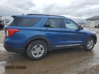 2022 Ford Explorer XLT with VIN 1FMSK8DH7NGA62104, listed as a Copart auction lot 50810145 with 65,605 mi miles and Salvage Title. Bid and sale history available at DreamBid. Image 3.
