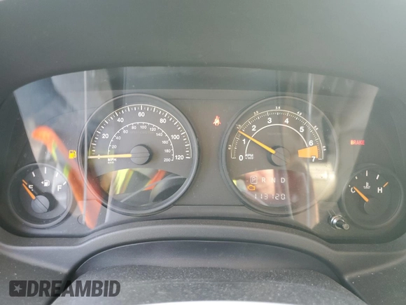 2014 Jeep Compass Altitude with VIN 1C4NJCBA5ED749760, listed as a Copart auction lot 58363764 with 113,120 mi miles and Salvage Title. Bid and sale history available at carsss.com. Image 9.