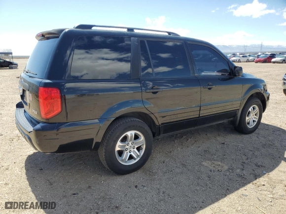2005 Honda Pilot EX-L with NAVI with VIN 2HKYF18785H556947, listed as a Copart auction lot 48968035 with 146,847 mi miles and Salvage Title. Bid and sale history available at carsss.com. Image 3.