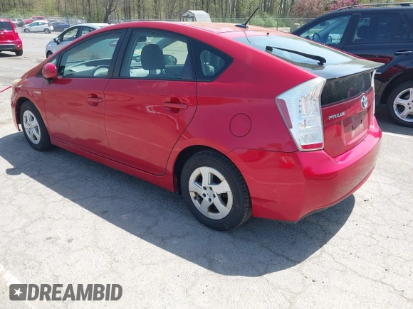 2011 Toyota Prius I with VIN JTDKN3DU6B5337481, listed as a IAAI auction lot 42143060 with 207,394 mi miles. Bid and sale history available at carsss.com. Image 3.