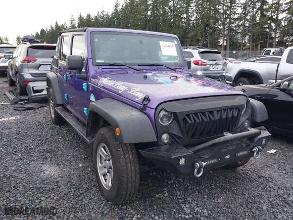 2018 Jeep Wrangler JK Unlimited Sport S with VIN 1C4BJWDG0JL847049, listed as a IAAI auction lot 41218525 with 90,588 mi miles. Bid and sale history available at carsss.com. Image 1.