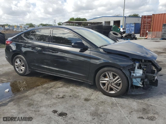 2019 Hyundai Elantra SEL with VIN 5NPD84LFXKH476330, listed as a Copart auction lot 50685455 with 85,365 mi miles and Non Repairable. Bid and sale history available at carsss.com. Image 4.
