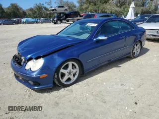 2004 Mercedes-Benz CLK-Class 5.0L with VIN WDBTJ75J94F114679, listed as a Copart auction lot 46604775 with 155,003 mi miles and Non Repairable. Bid and sale history available at carsss.com. Image 1.