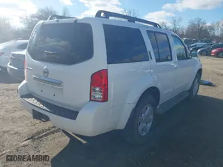 2012 Nissan Pathfinder SV with VIN 5N1AR1NB9CC619107, listed as a IAAI auction lot 41741053 with 141,952 mi miles. Bid and sale history available at carsss.com. Image 4.
